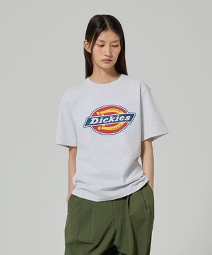 트리 로고 티셔츠 White Melange