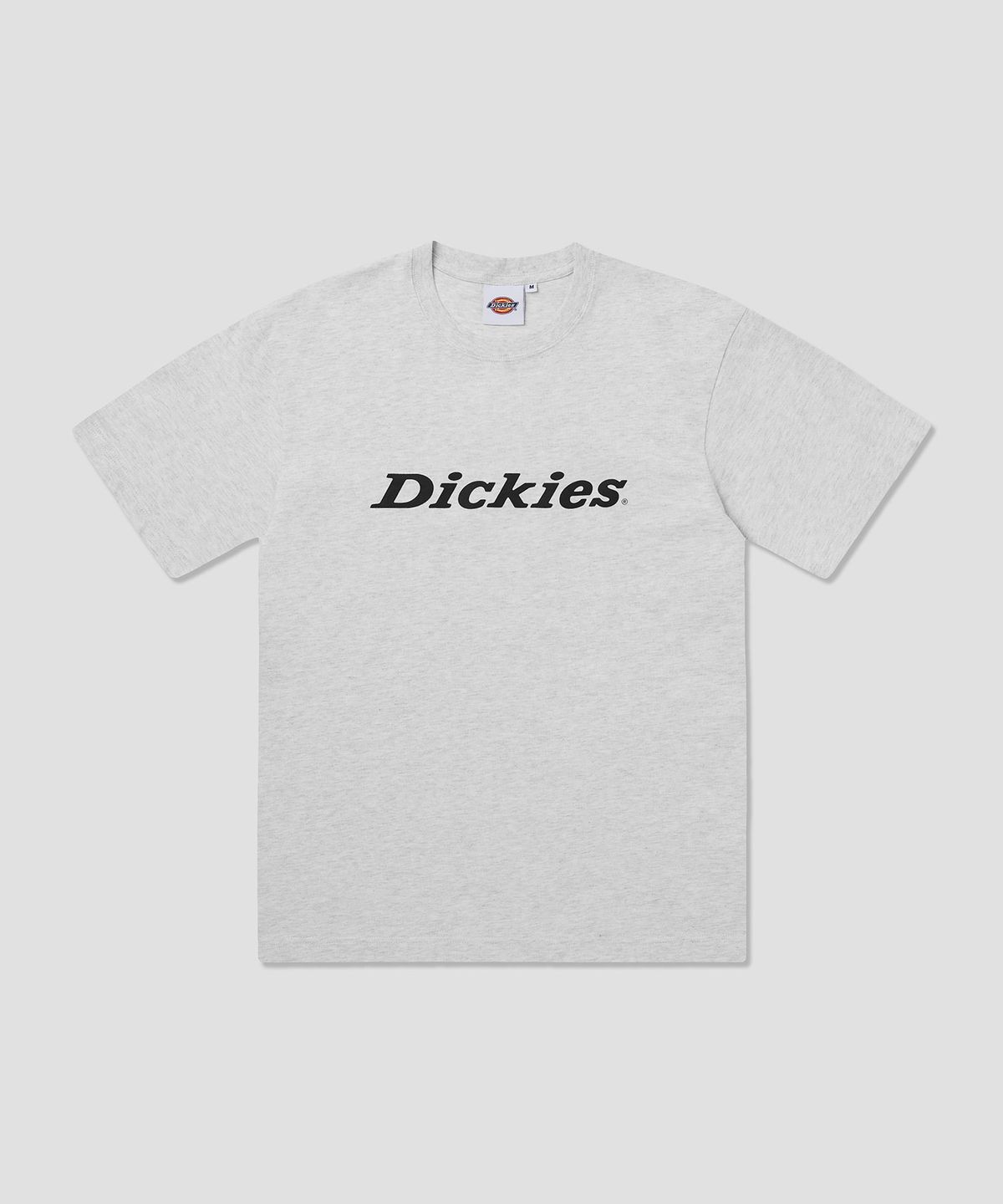 디키즈(DICKIES) 폰트 로고 티셔츠 White Melange