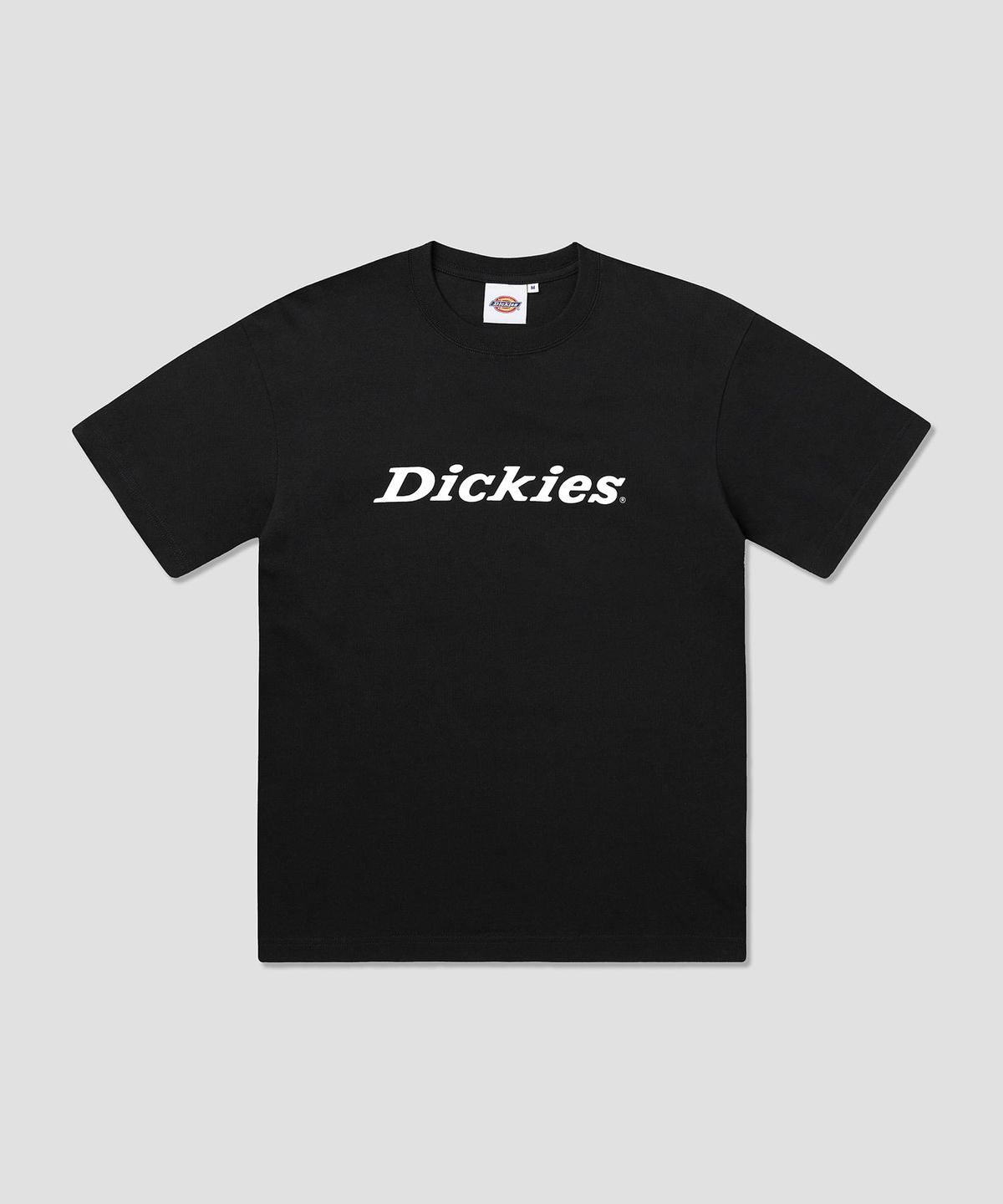 디키즈(DICKIES) 폰트 로고 티셔츠 Black