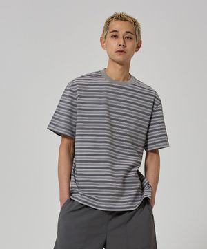 멀티 스트라이프 티셔츠 Black