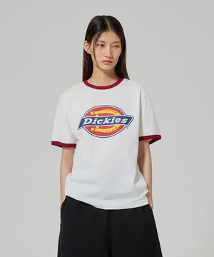 트리 로고 링거 티셔츠 Red