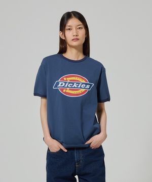 트리 로고 링거 티셔츠 Navy