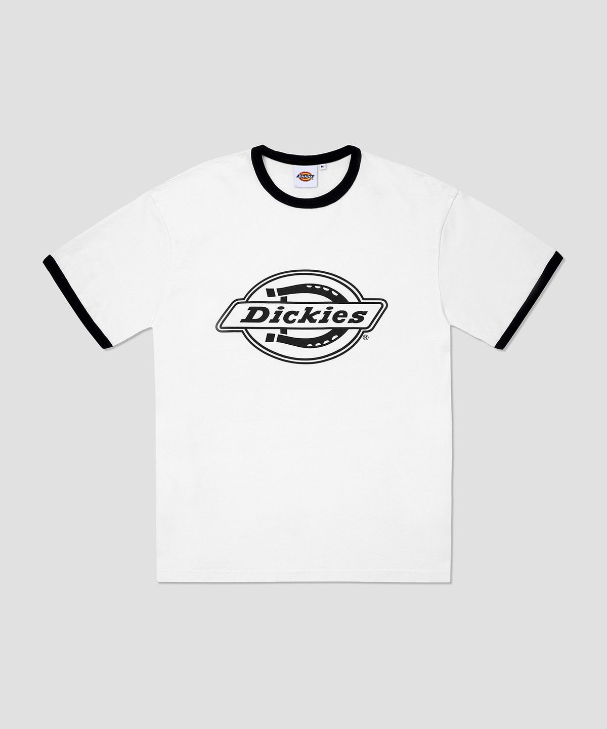 디키즈(DICKIES) 모노 로고 링거 티셔츠 White