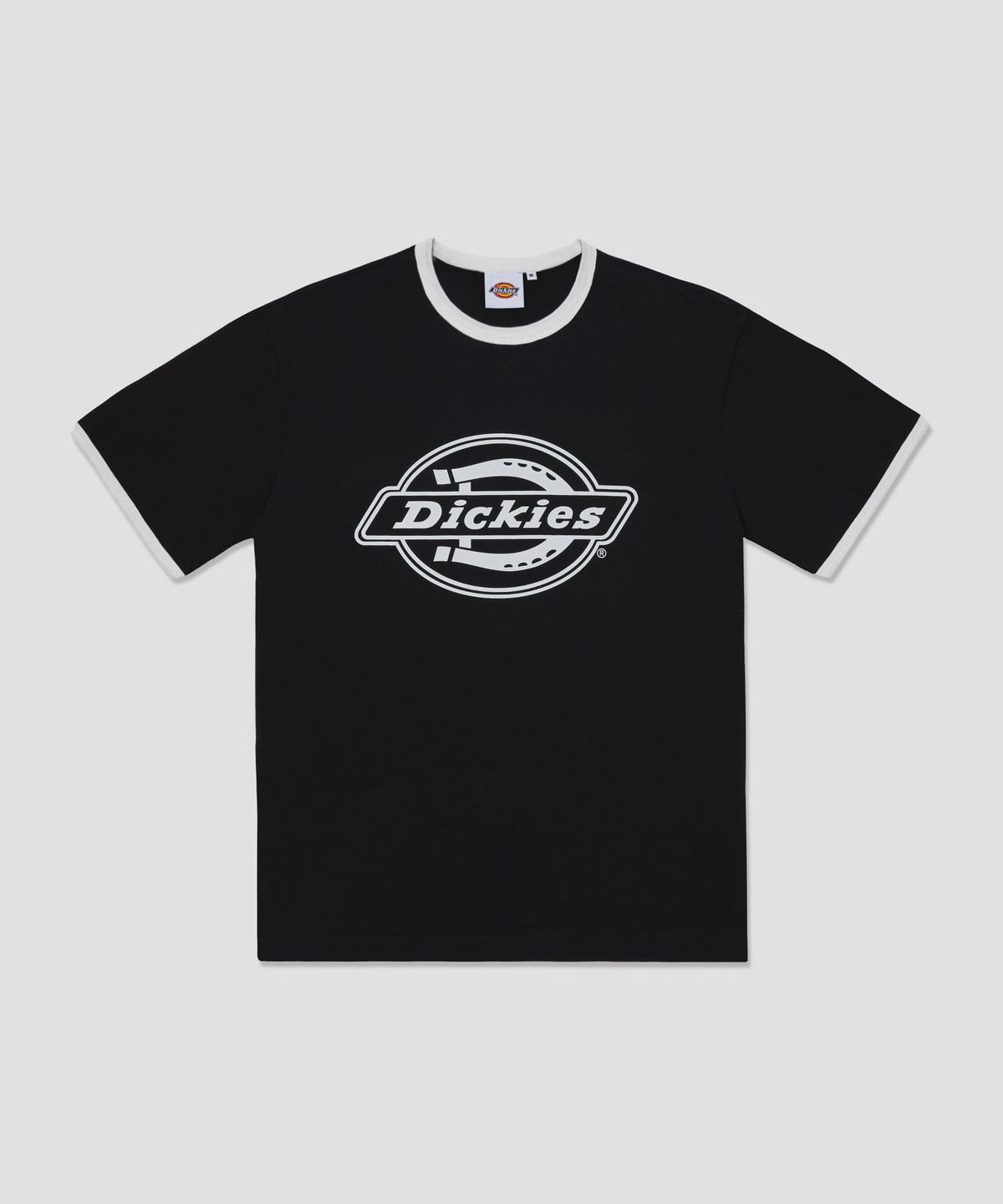 디키즈(DICKIES) 모노 로고 링거 티셔츠 Black