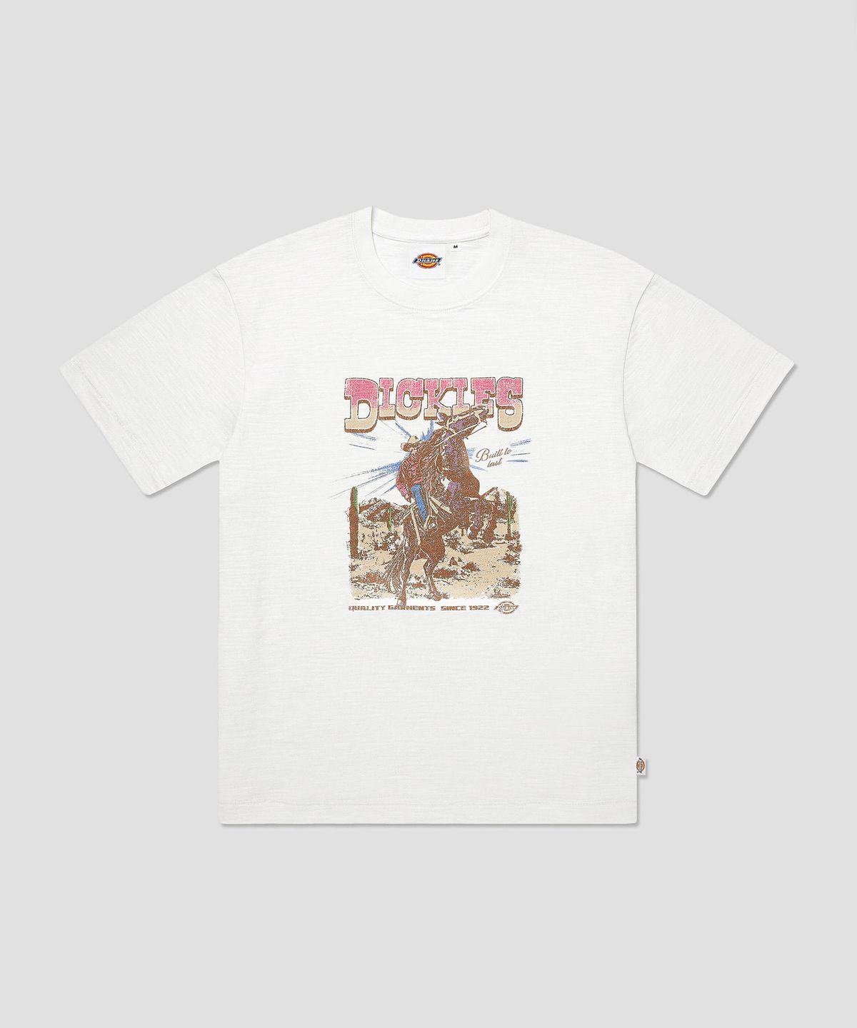디키즈(DICKIES) 와일드 홀스 슬럽 티셔츠 White