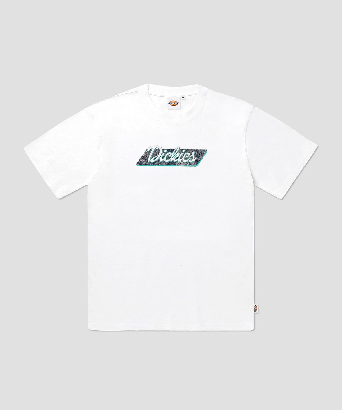 디키즈(DICKIES) 커시브 배너 로고 티셔츠 White