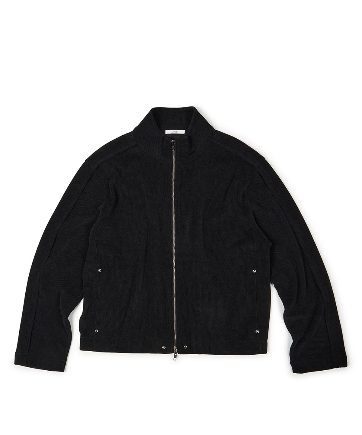 이티씨이(ETCE) (BASE) MONO KNIT ZIP UP (BLACK)