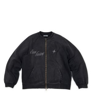 SIGNATURE LOGO ZIPPER SWEAT (BLACK)