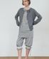 LINEN STRING CARDIGAN_GREY