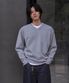 에센셜 무드 브이넥 니트_Gray