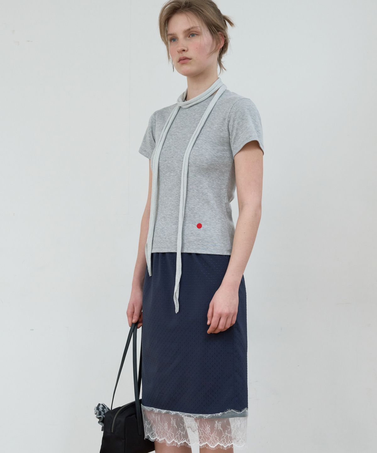 마조네(MA JOURNEE) BASIC SIMBOL T-SHIRT_MELANGE