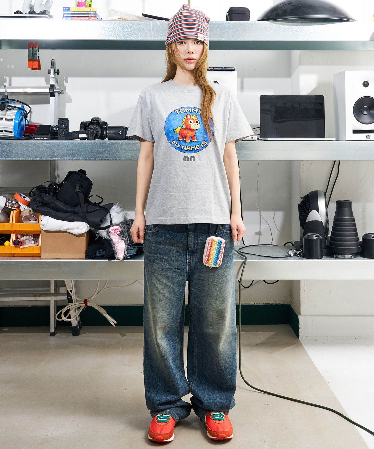 낫뉴(NOT NEW) Tommy T-Shirt Grey