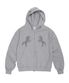 horse hood zip up (grey)
