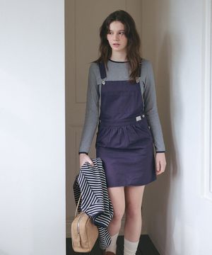 조이 코튼 오버롤 원피스_Navy