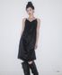 Fakiii Ribbon Pintuck Slip Dress_Black