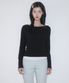 Two-Way Boat Neck Long Sleeve_Black