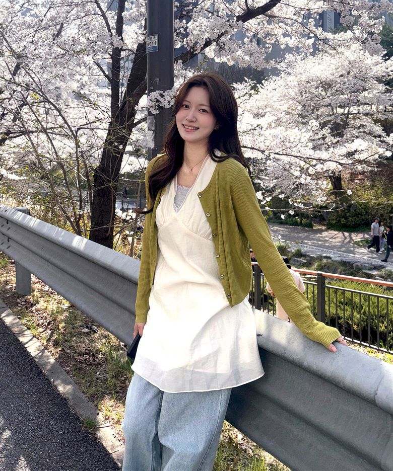 V-neck Layered Dress
