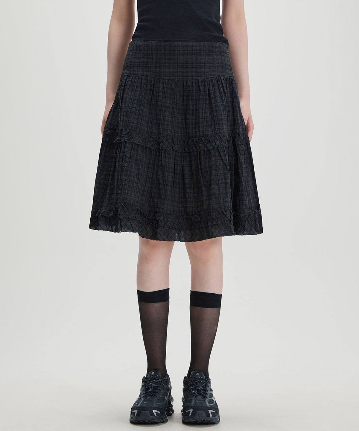 미쏘(MIXXO) 프릴 미디 스커트_MIWWHG436G