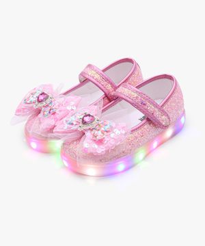 LED 컨페티 폼폼 여아 슬립온