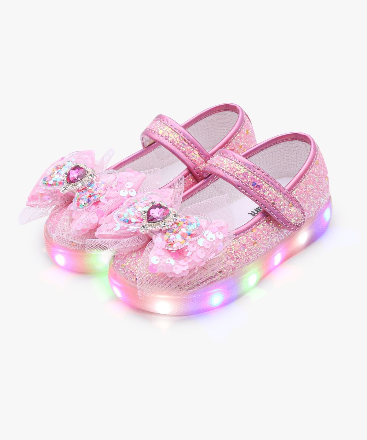키펀트(KIPHANT) LED 컨페티 폼폼 여아 슬립온