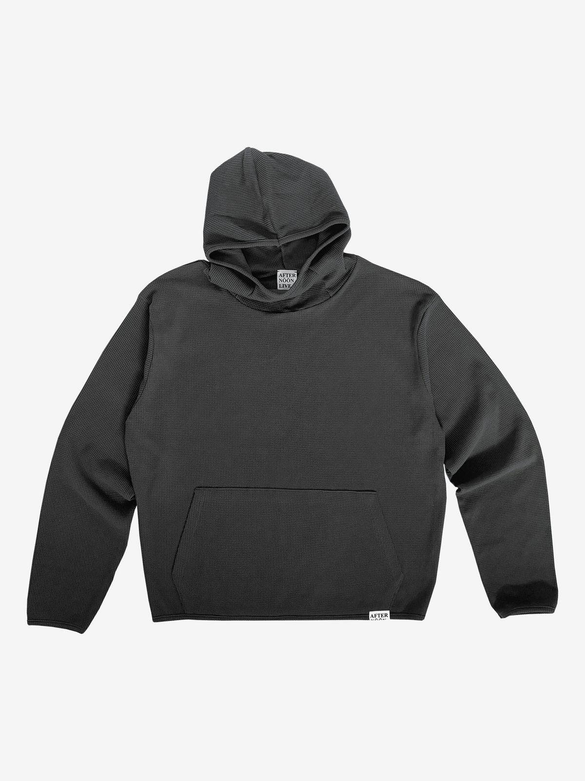 애프터눈라이브(AFTERNOONLIVE) waffle hoodie (Anthracite)