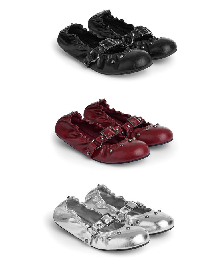 WRINKLED FLAT SHOES (3 COLORS)