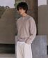 에센셜 무드 헨리넥 니트_Beige
