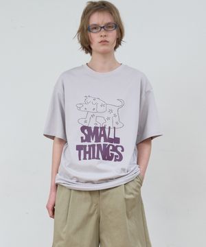 SMALL THINGS GRAPHIC T-SHIRT_GREY