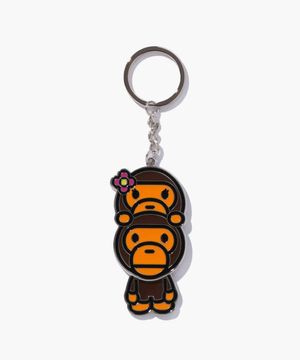 베이비 리사 온 베이비 마일로 키 체인 BROWN