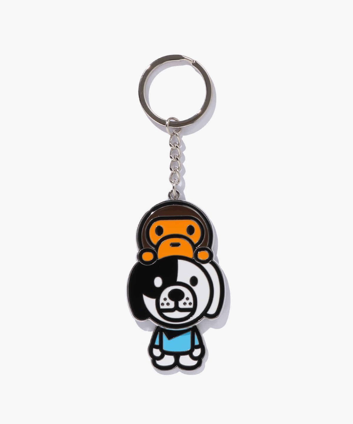 베이프(BAPE) 베이비 마일로 온 도기 키 체인 MULTI