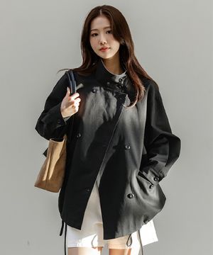 하프 쉘 스트링 트렌치 코트_F6S278CT