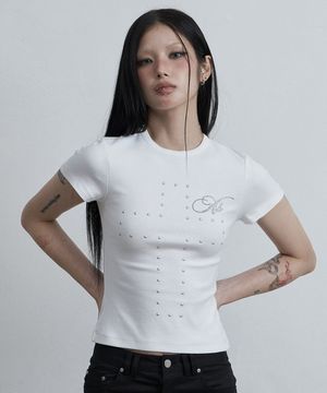 크로스 핫픽스 티셔츠 화이트