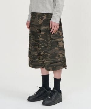 카모 코튼 버뮤다 팬츠 (DEEP KHAKI)