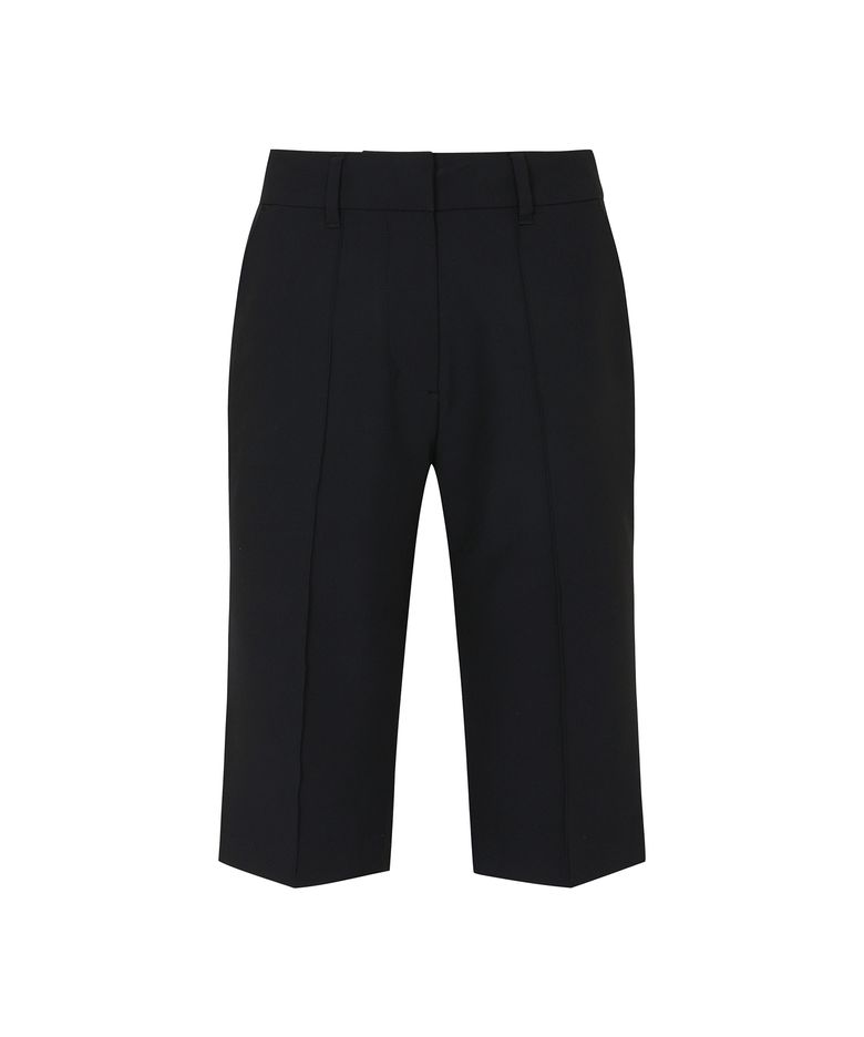 STRETCH SOFTSHELL CAPRI PANTS_Black