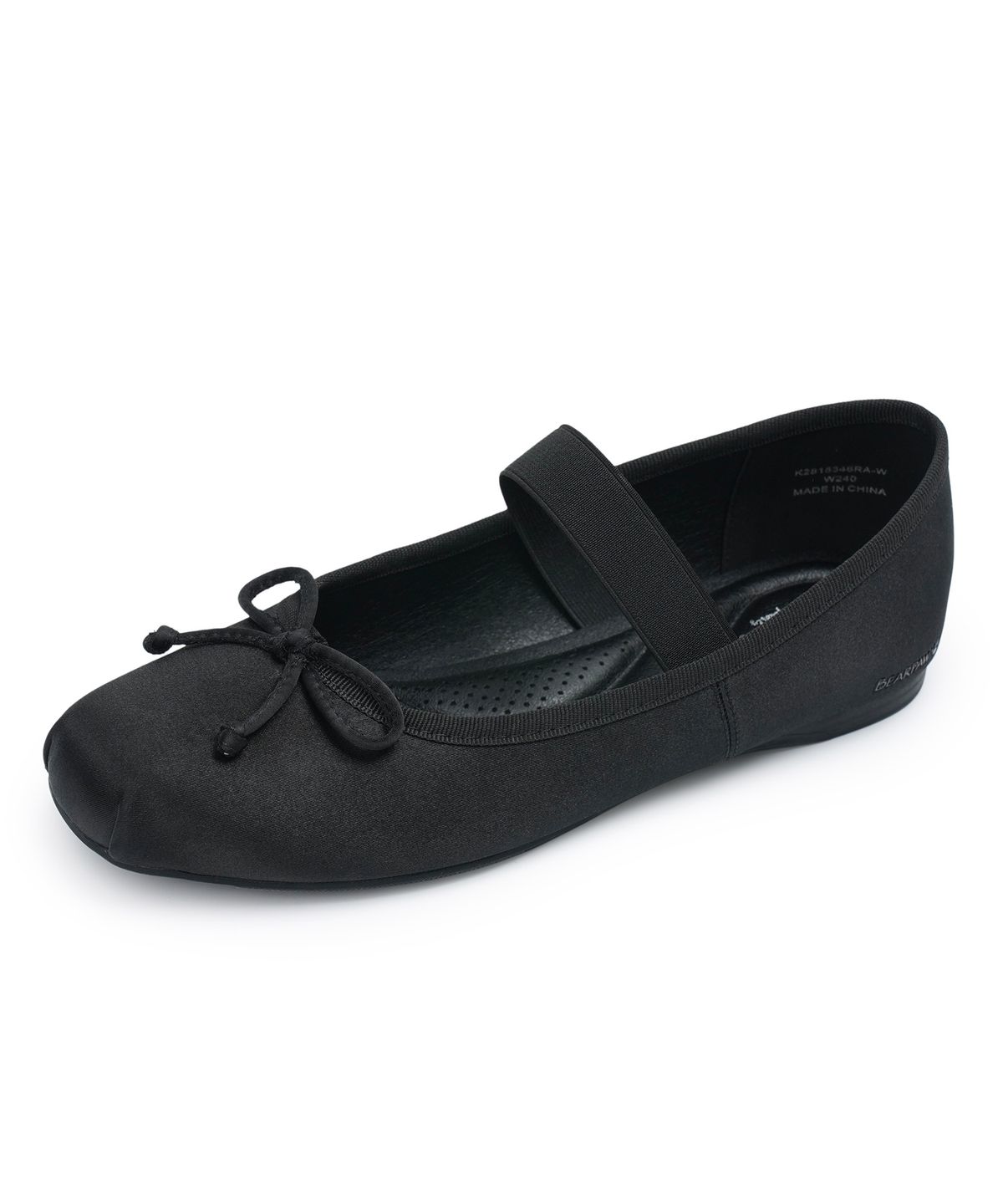 베어파우(BEARPAW) ODETTE 메리제인 블랙 새틴 (K2815346RA-W)