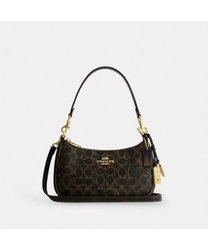 테리 숄더 백 인 러브드 시그니처 캔버스 위드 참 CDY18 IMBRN