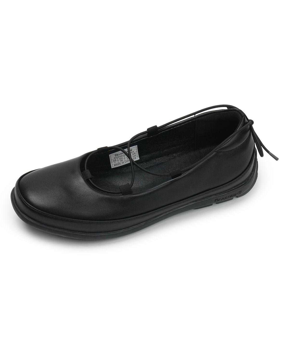 베어파우(BEARPAW) ARIA 플랫 블랙 (K3107001SA-W)