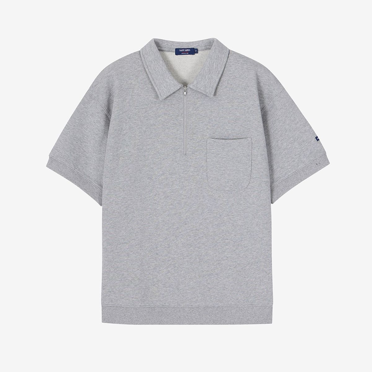 세인트제임스(SAINT JAMES) 맨즈 봉봉 하프 슬리브 (GRY) ASJM261KR35-GRY
