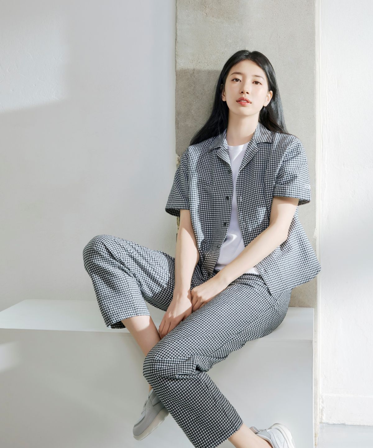 케이투(K2) 시원서커 DRY ICE 팬츠 W_BLACK CHECK