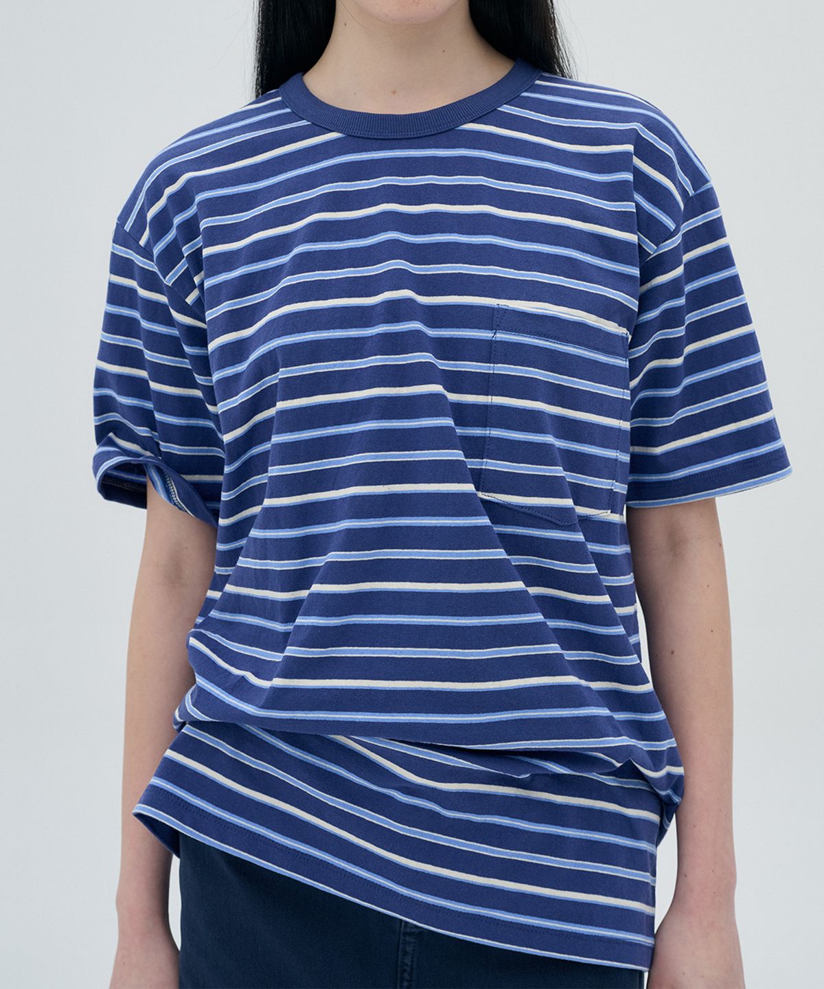 정감 스튜디오(JEONGGAM STUDIOS) Pocket Stripe T-shirt_3 color
