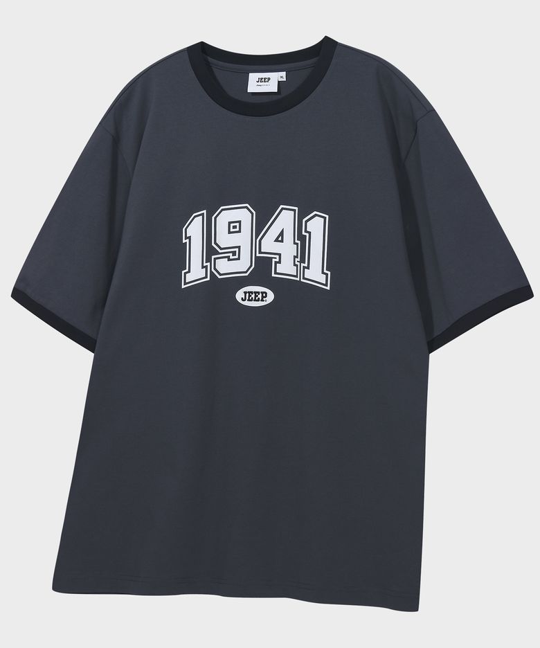 1941 아치 빅로고 링거 반팔 티셔츠 (JR5TSU184DG)