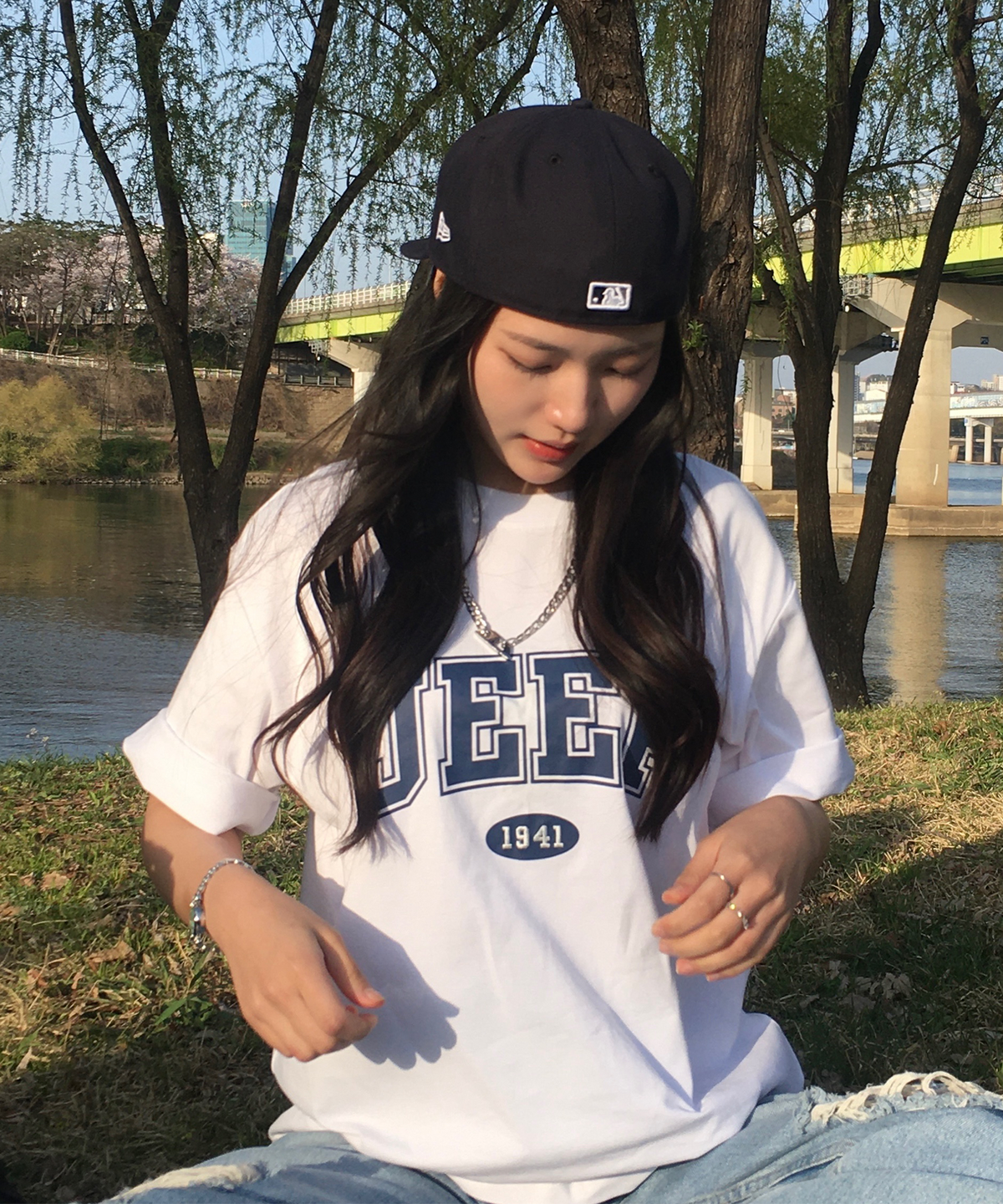 지프(JEEP) JEEP 아치 빅로고 반팔 티셔츠 (JR5TSU183WH)