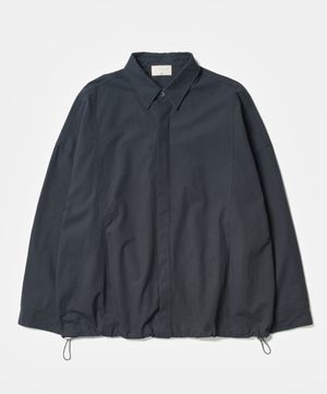 히든 버튼 셔츠 자켓 (차콜