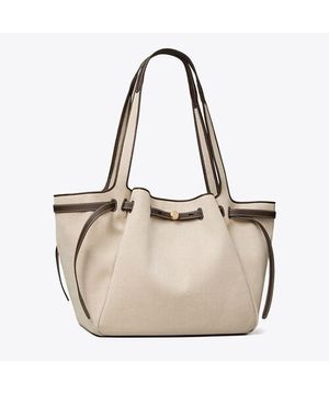 로미 캔버스 토트 - 더스티 아몬드 / 비앙코 화이트