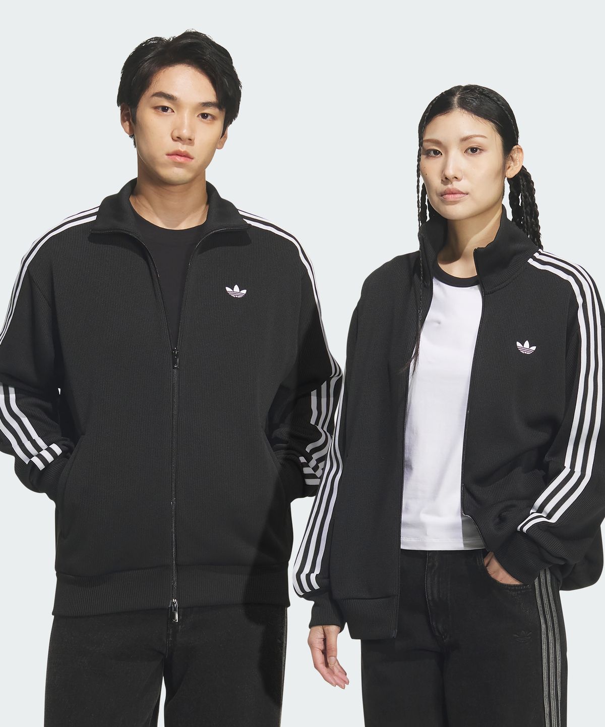 아디다스(ADIDAS) 파이어버드 니트 트랙탑 - 블랙 / KQ5496