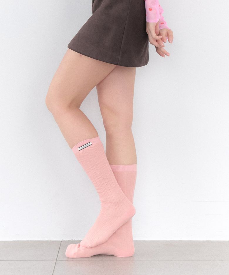 [IHM26SS06] 루즈 핏 니삭스 로즈