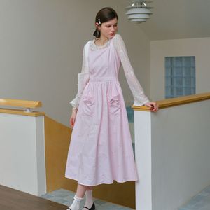 Cest_Ribbon embroidery sleeveless dress