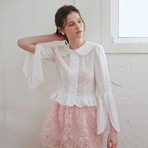 Cest_Doll ruffle button blouse