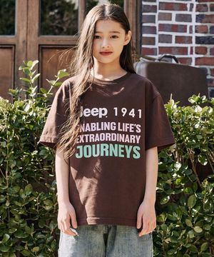 Jeep 레터링 반팔 티셔츠 (KR5TSU144BR)