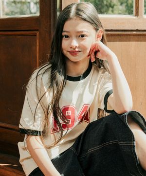 1941 아치 빅로고 링거 반팔 티셔츠 (KR5TSU184IV)